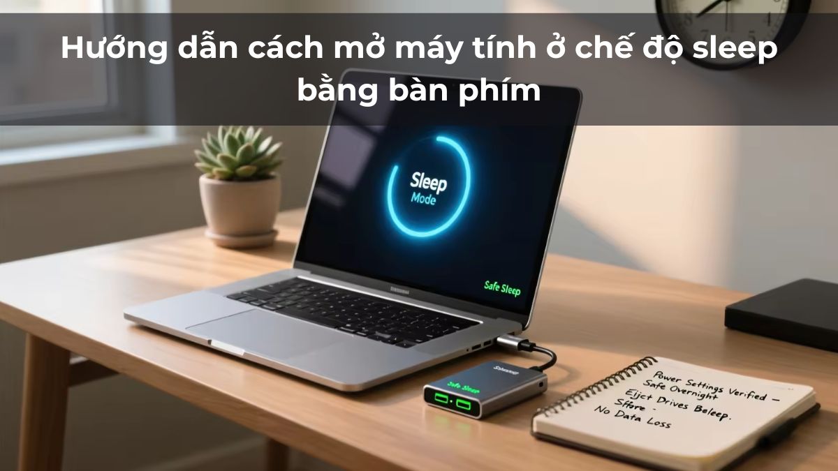 Hướng dẫn cách mở máy tính ở chế độ sleep bằng bàn phím